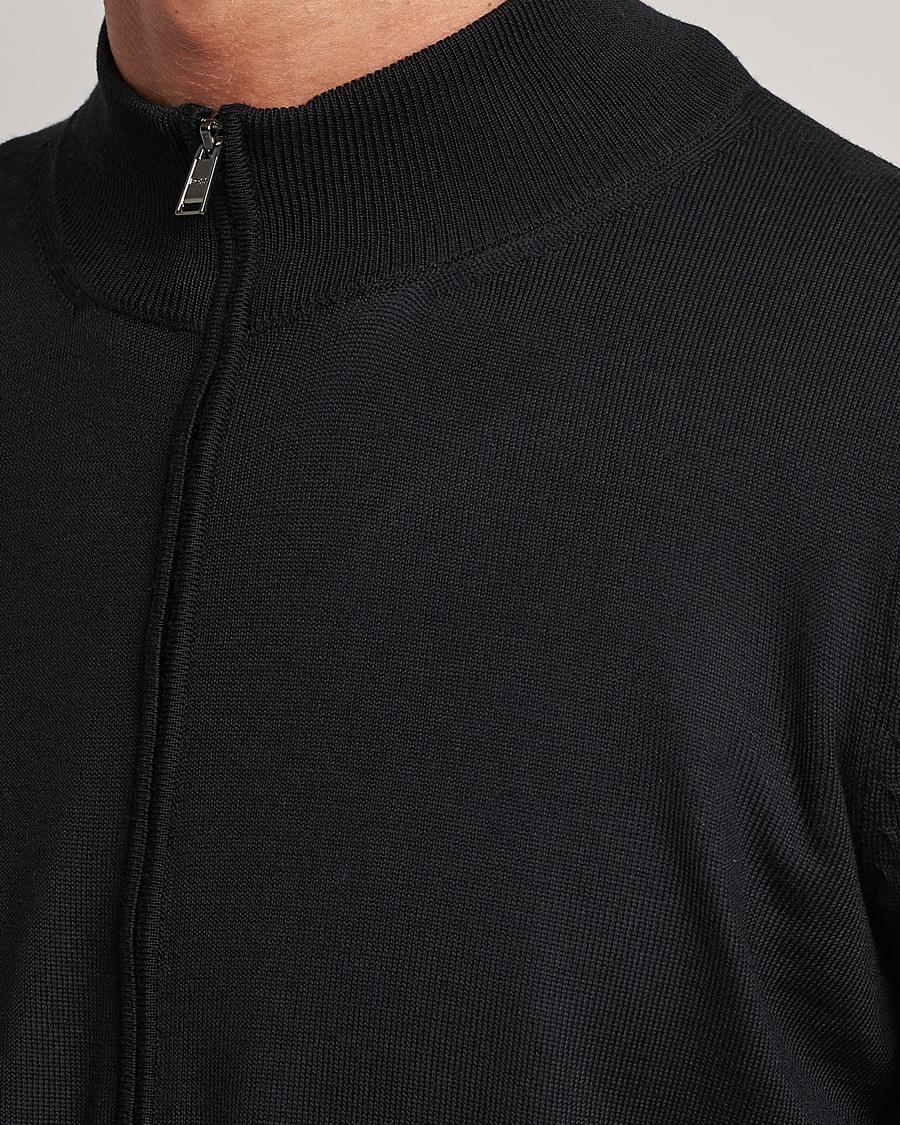 Heren | Truien | BOSS BLACK | Balonso Full-Zip Sweater Black