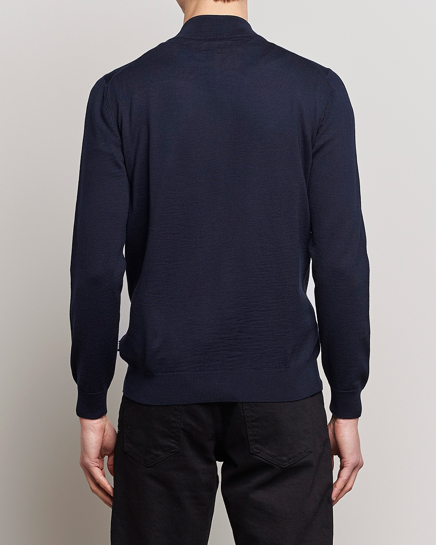 Heren | Truien | BOSS BLACK | Balonso Full-Zip Sweater Dark Blue