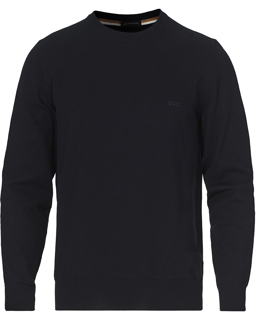 Heren | Truien | BOSS BLACK | BOSS Pacas Knitted Pullover Dark Blue