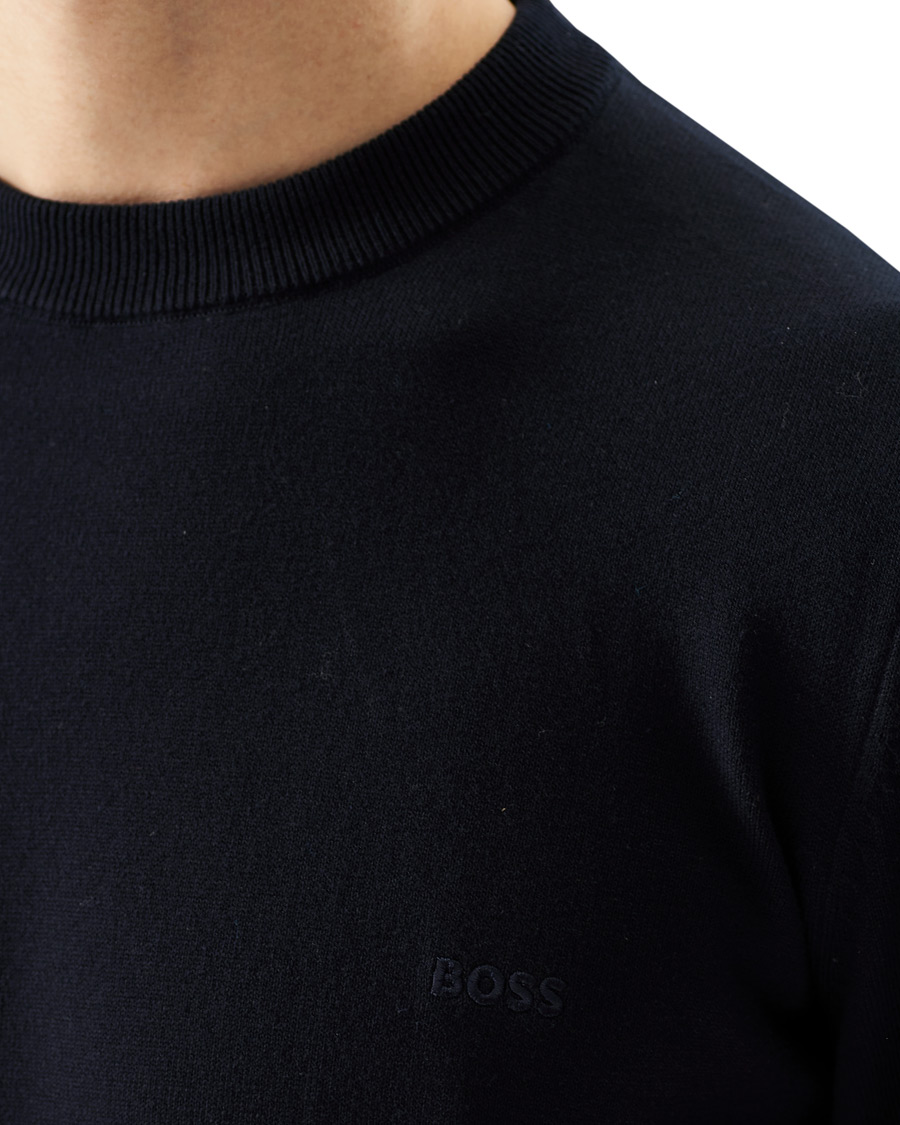 Heren | Truien | BOSS BLACK | BOSS Pacas Knitted Pullover Dark Blue