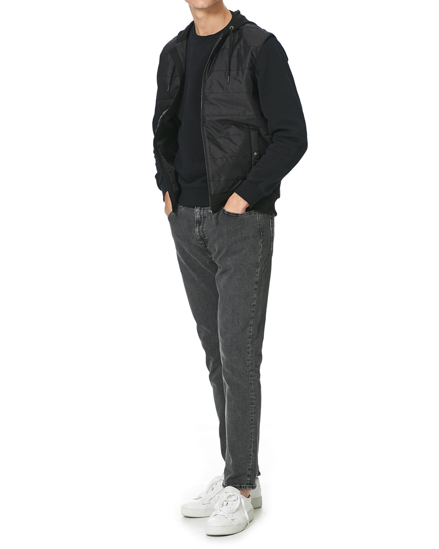 Heren | Jassen | BOSS BLACK | BOSS Landino Hybrid Hooded Vest Black