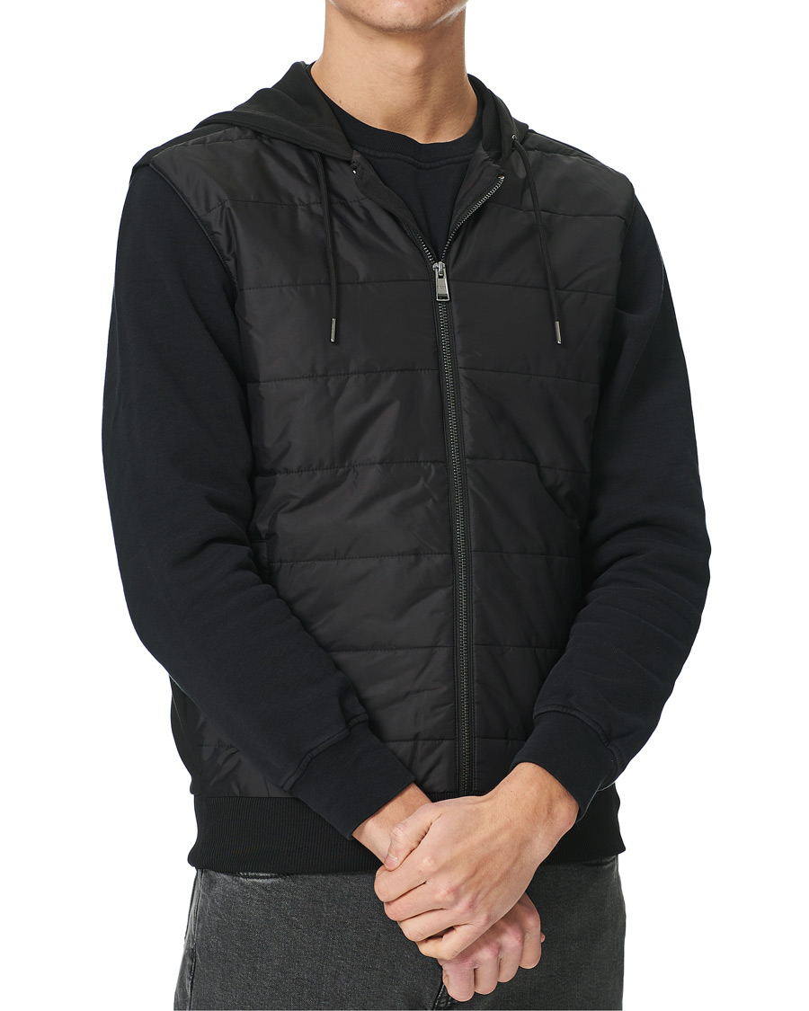 Heren | Jassen | BOSS BLACK | BOSS Landino Hybrid Hooded Vest Black