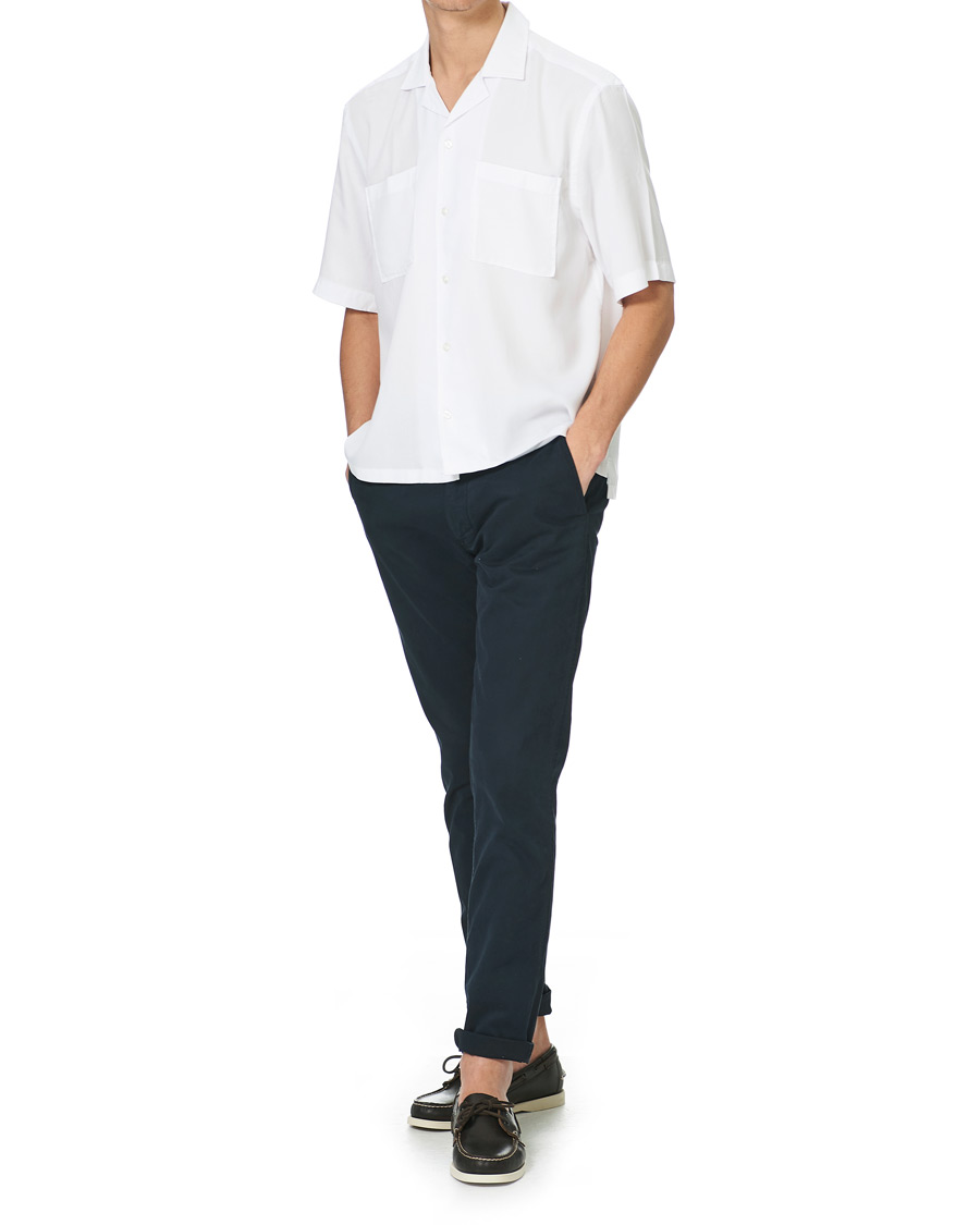 Heren | Overhemden | BOSS BLACK | BOSS Lars Resort Collar Short Sleeve Shirt White