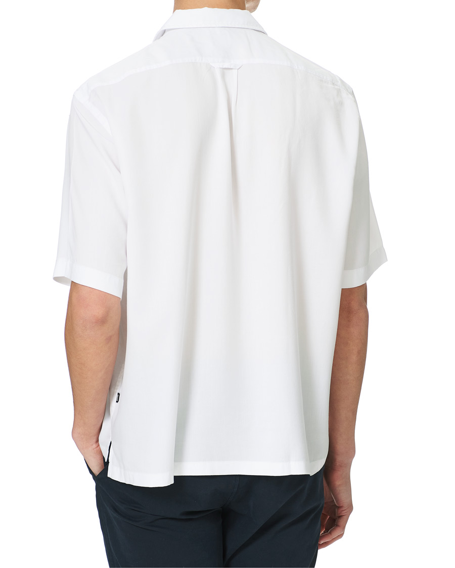 Heren | Overhemden | BOSS BLACK | BOSS Lars Resort Collar Short Sleeve Shirt White
