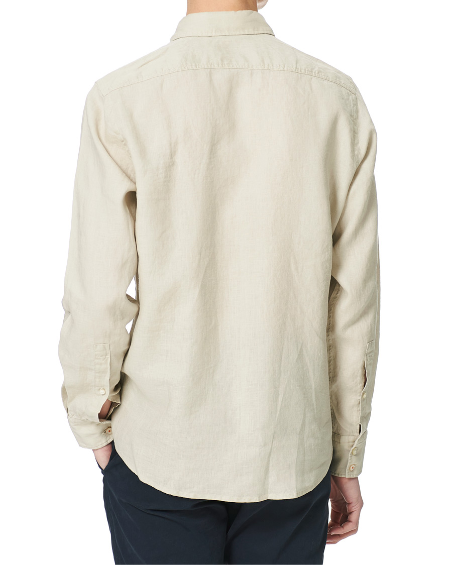 Heren | Overhemden | BOSS ORANGE | BOSS Casual Relegent Linen Shirt Light Beige