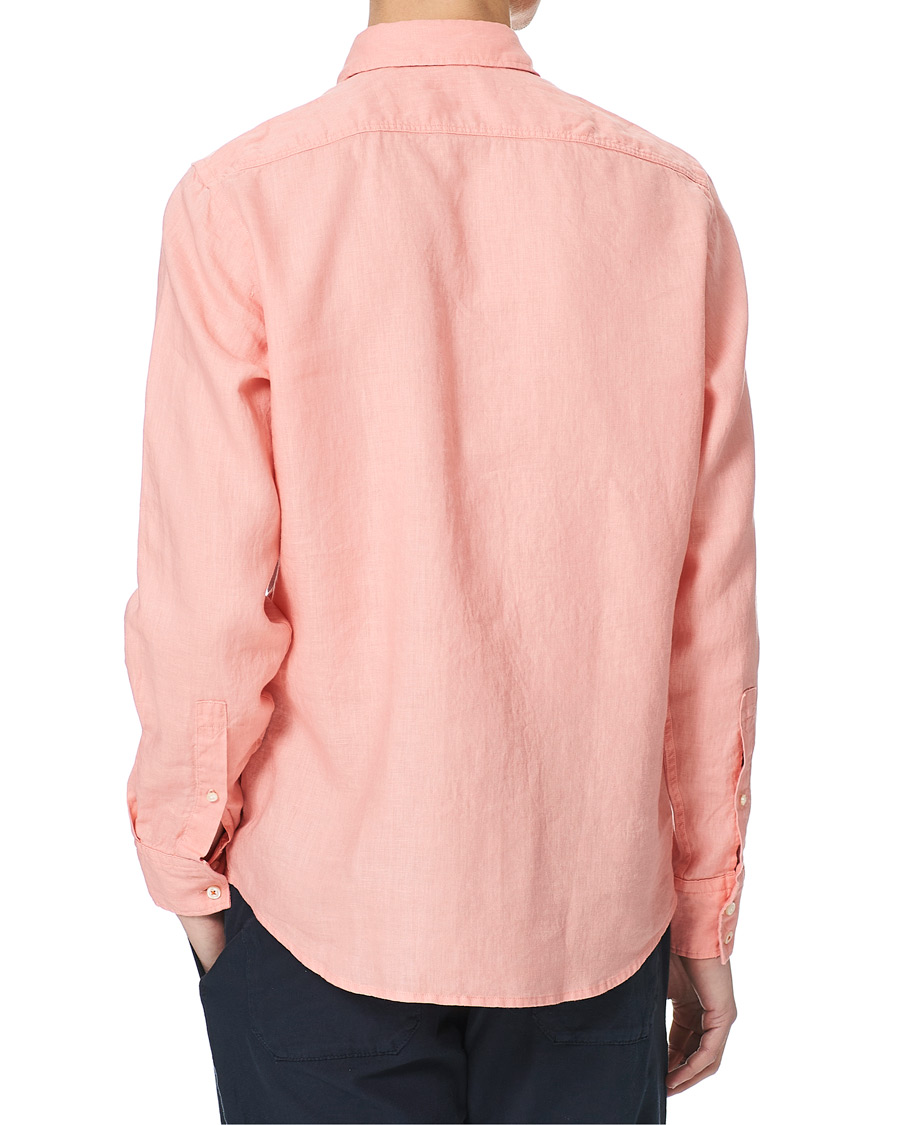 Heren | Overhemden | BOSS ORANGE | BOSS Casual Relegent Linen Shirt Pastel Red