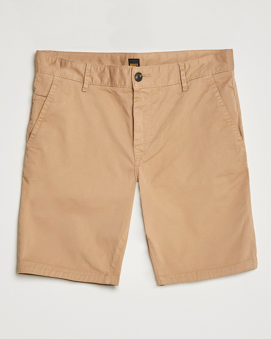 Heren | Korte broek | BOSS ORANGE | BOSS Casual Schino Slim Chino Shorts Medium Beige