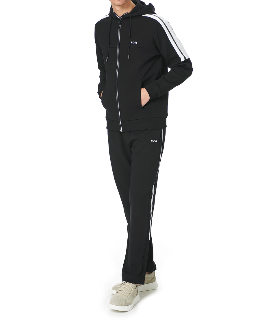 Heren | Truien | BOSS GREEN | BOSS Athleisure Saggy Full Zip Hoodie Black