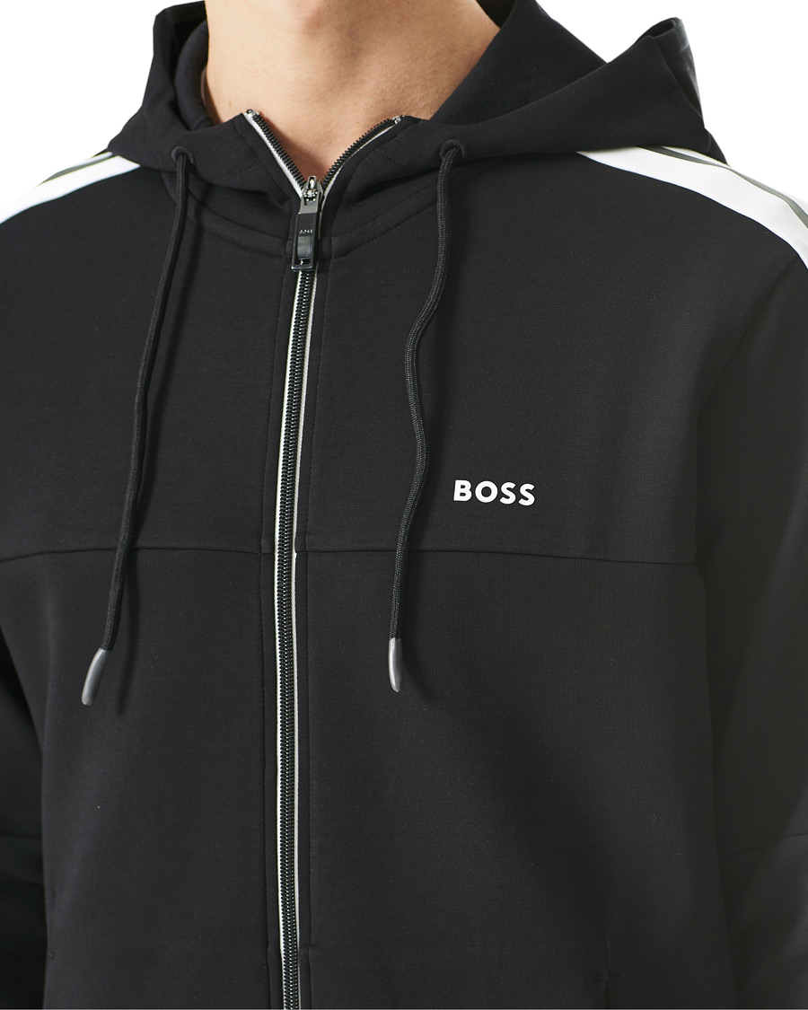 Heren | Truien | BOSS GREEN | BOSS Athleisure Saggy Full Zip Hoodie Black