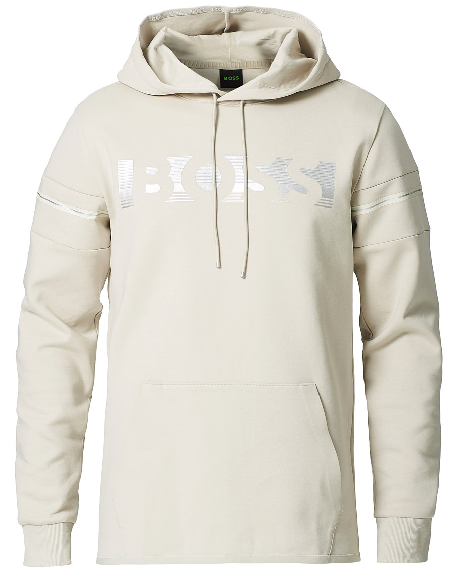 Heren | Truien | BOSS GREEN | BOSS Athleisure Soody Hoodie Light Beige