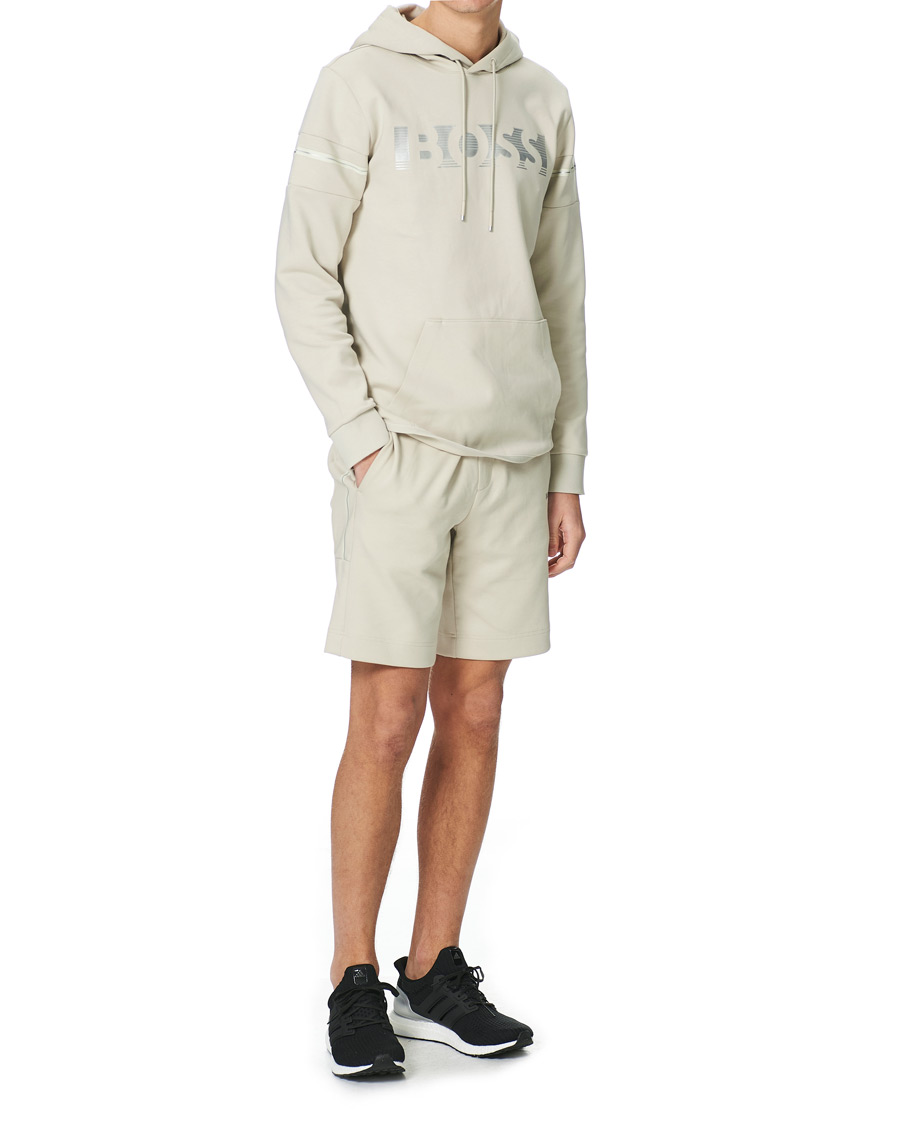 Heren | Truien | BOSS GREEN | BOSS Athleisure Soody Hoodie Light Beige