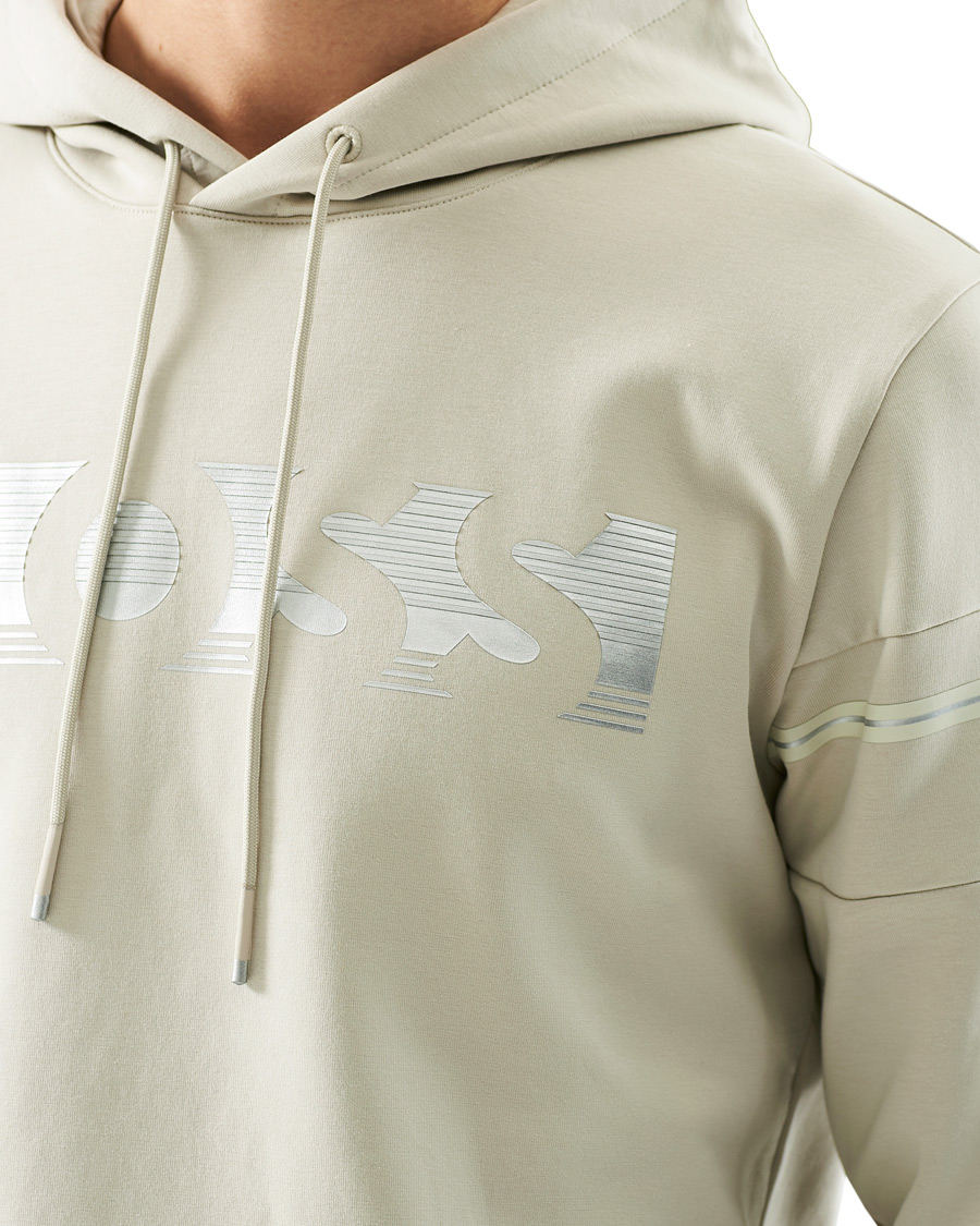 Heren | Truien | BOSS GREEN | BOSS Athleisure Soody Hoodie Light Beige