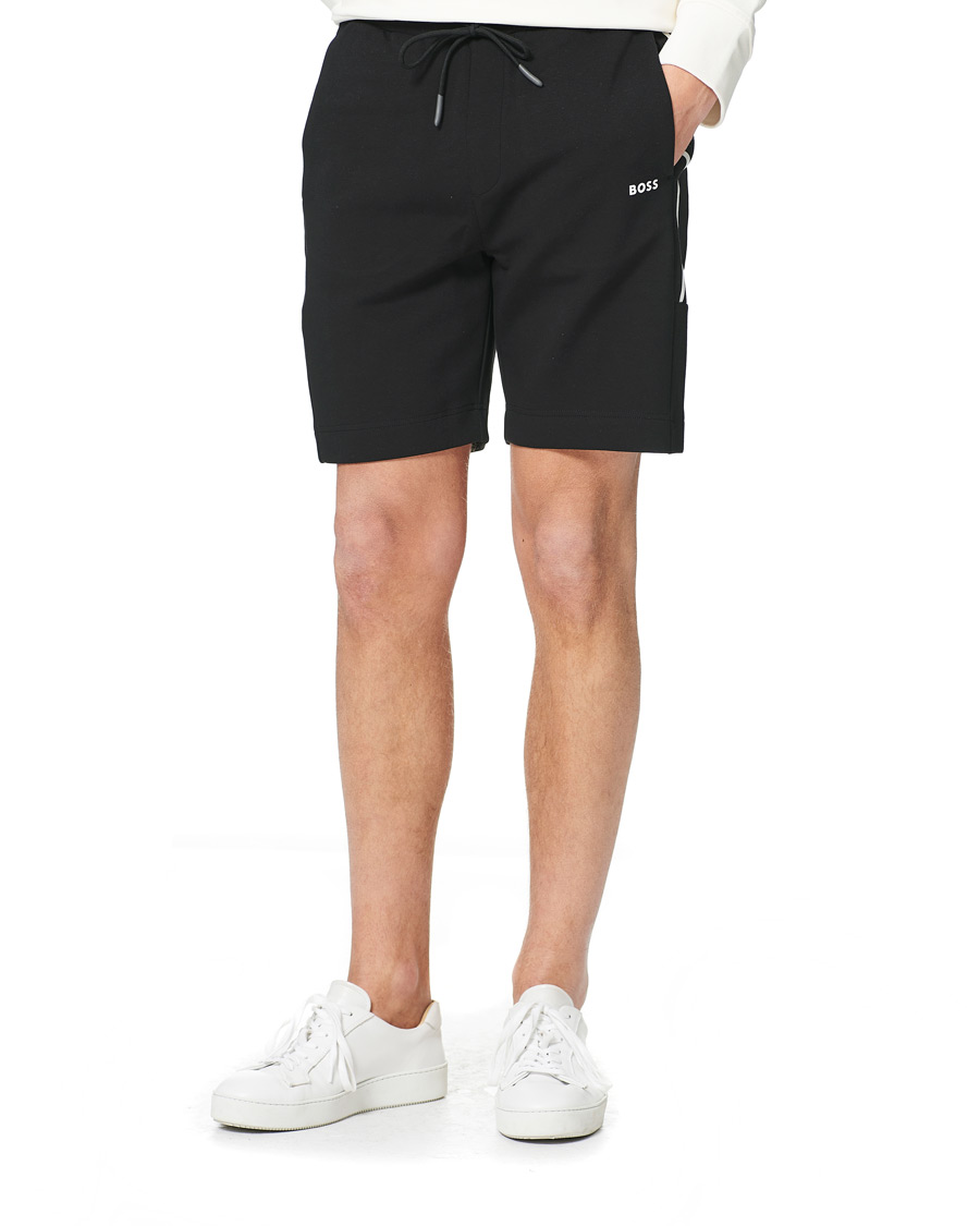 Heren | Korte broek | BOSS GREEN | BOSS Athleisure Headlo Sweatshorts Black