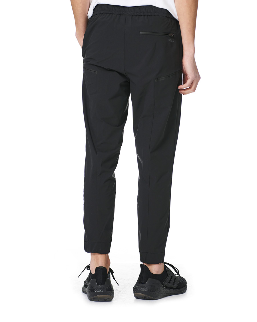 Heren | Broeken | BOSS GREEN | BOSS Athleisure Shinobi Taped Logo Pants Black