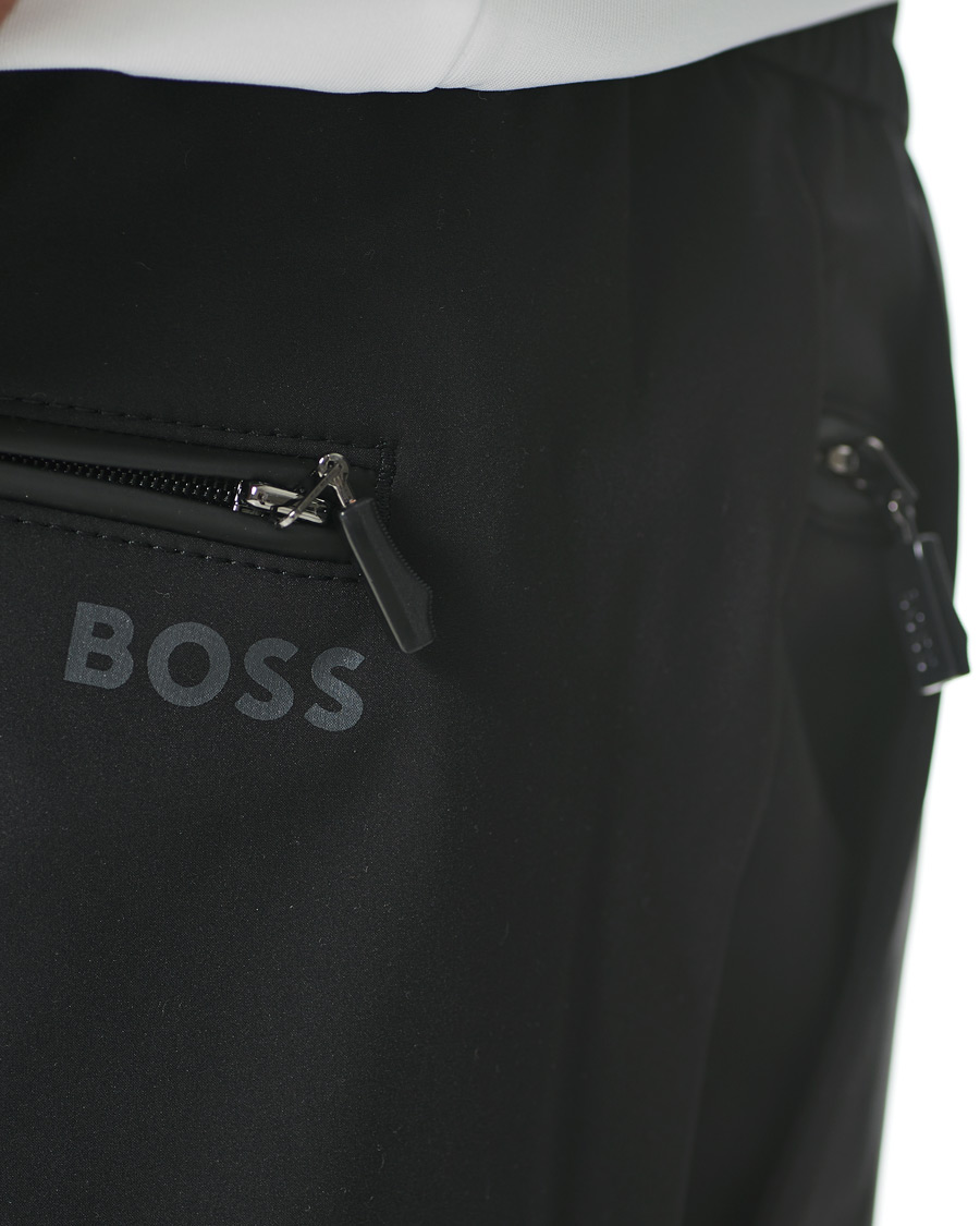Heren | Broeken | BOSS GREEN | BOSS Athleisure Shinobi Taped Logo Pants Black