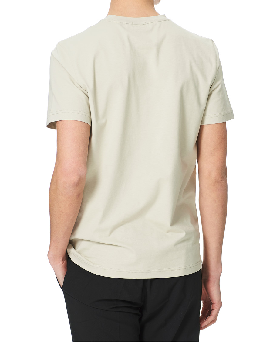 Heren | T-shirts | BOSS GREEN | BOSS Athleisure Taped Logo Crew Neck Tee Light Beige