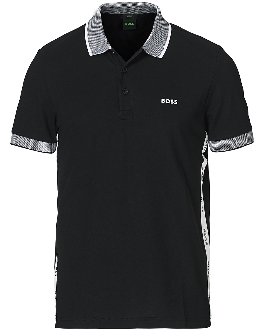 Heren | Polo's | BOSS GREEN | BOSS Athleisure Paule Logo Polo Black