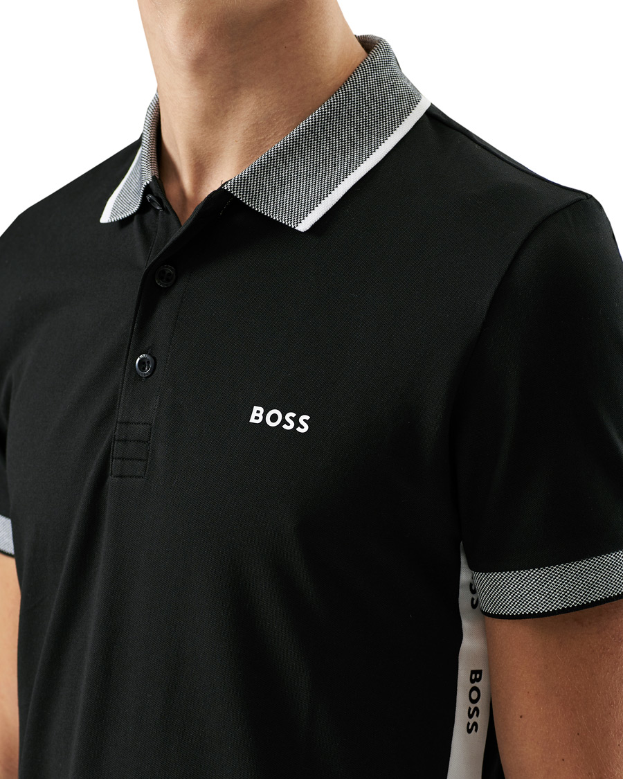 Heren | Polo's | BOSS GREEN | BOSS Athleisure Paule Logo Polo Black