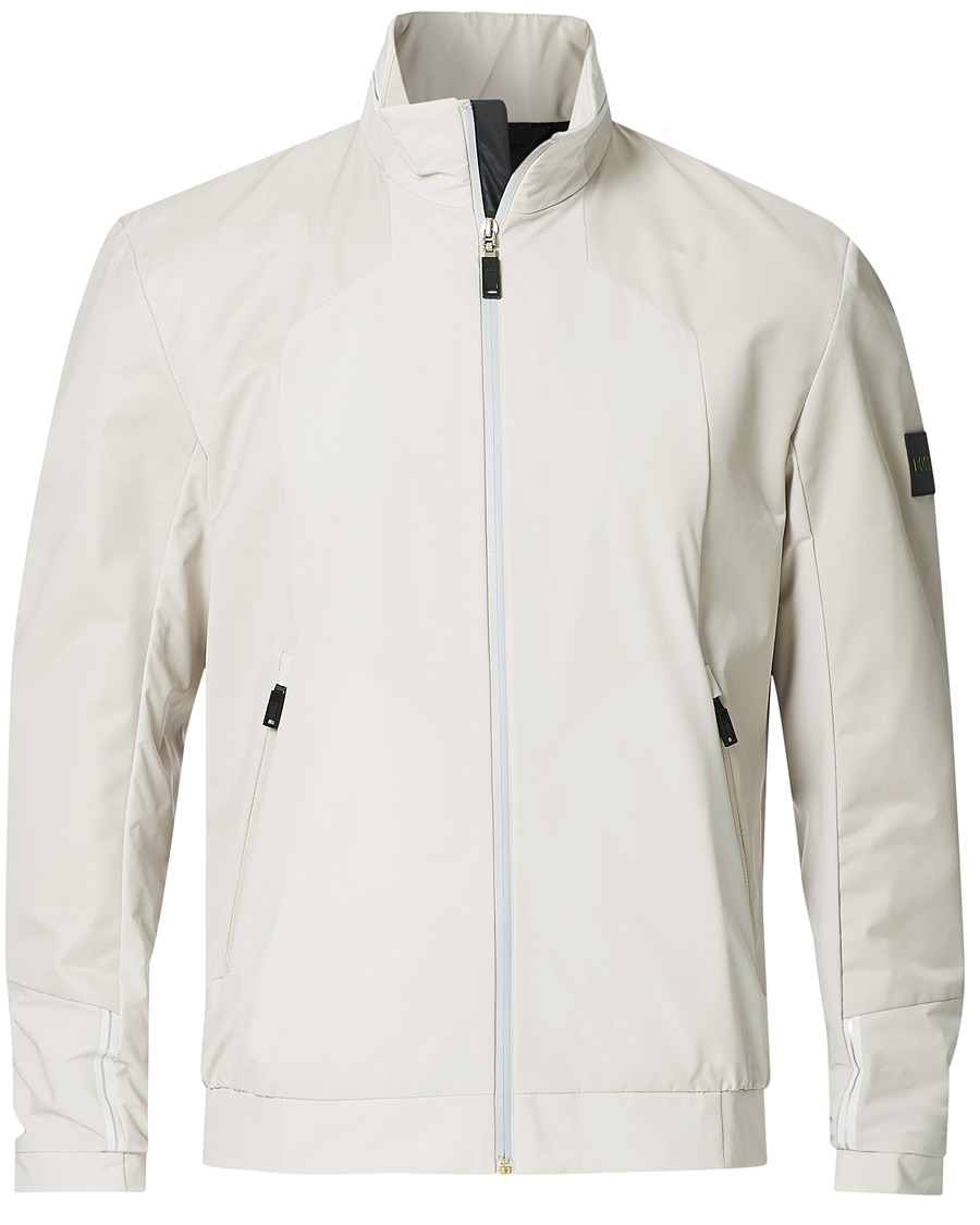 Heren | Jassen | BOSS GREEN | BOSS Athleisure Furio Taped Logo Jacket Light Beige