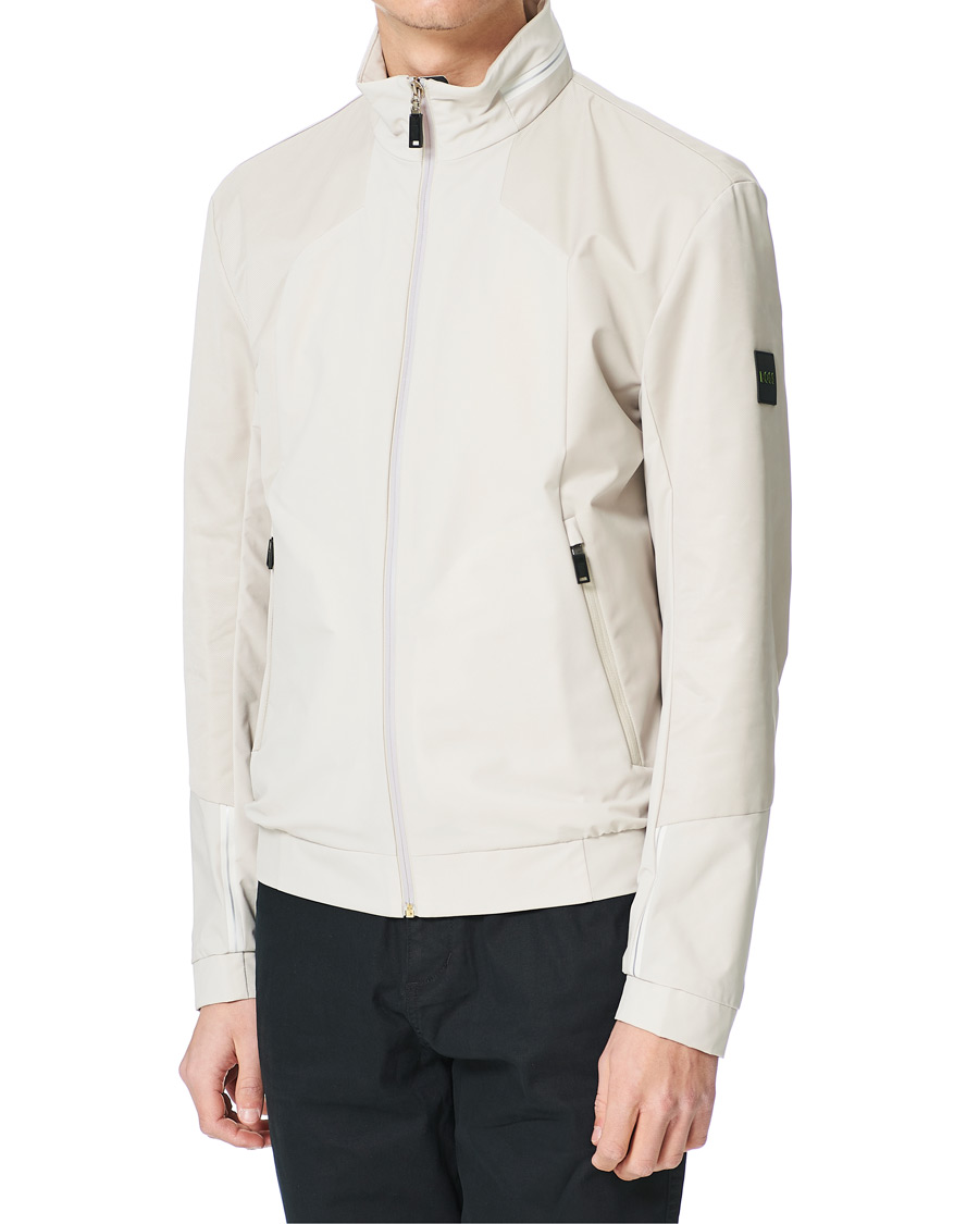 Heren | Jassen | BOSS GREEN | BOSS Athleisure Furio Taped Logo Jacket Light Beige