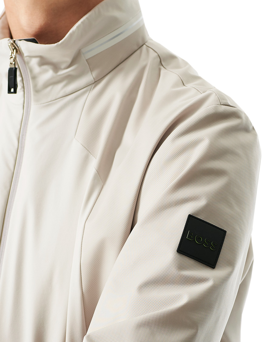 Heren | Jassen | BOSS GREEN | BOSS Athleisure Furio Taped Logo Jacket Light Beige