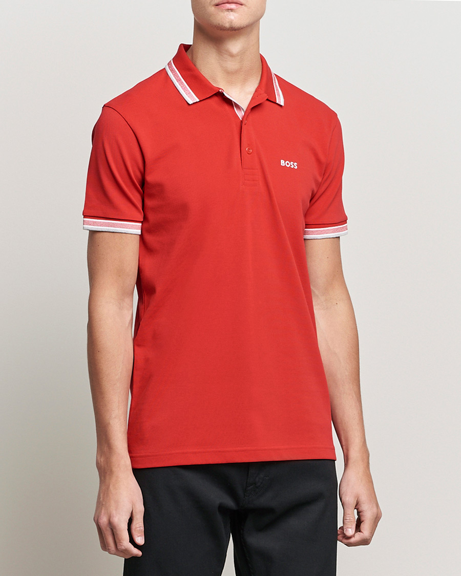 Heren | Polo's | BOSS GREEN | Paddy Piké Medium Red