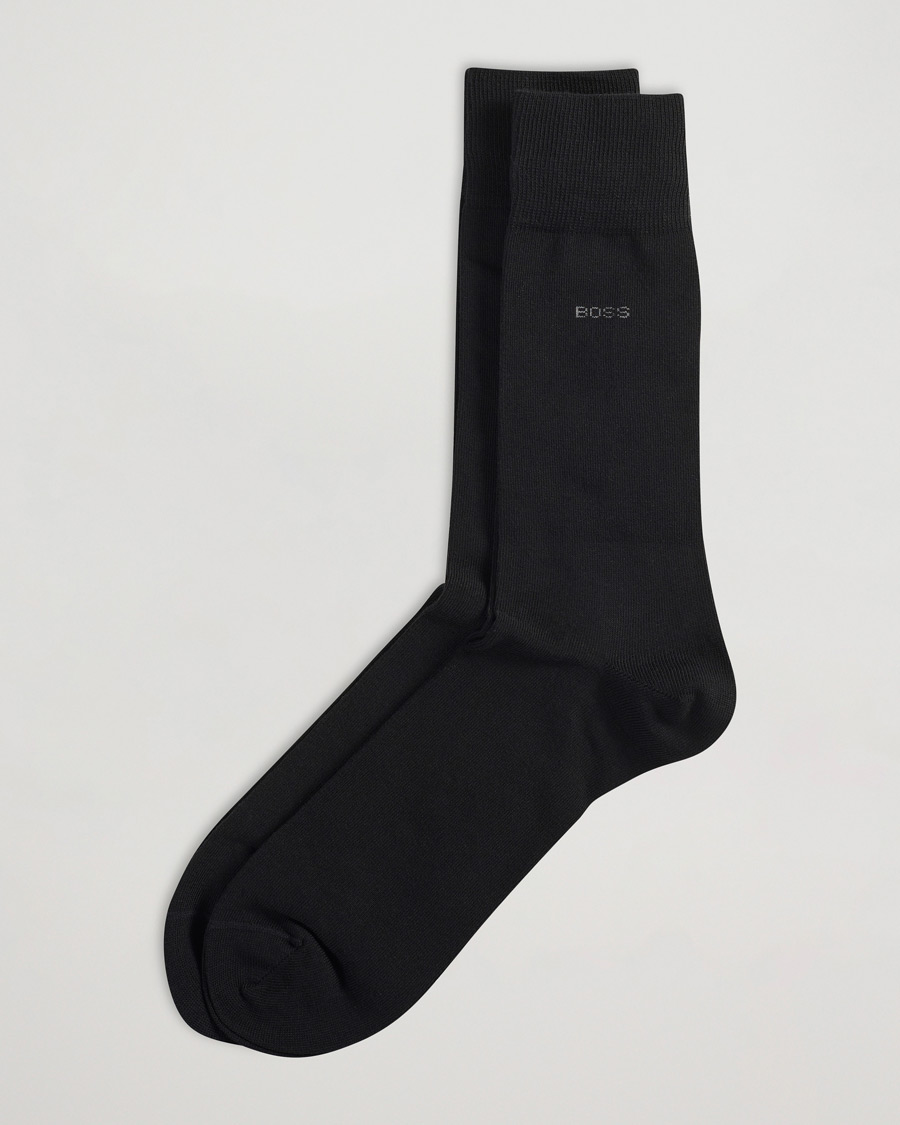 Heren | Business & Beyond | BOSS BLACK | 2-Pack RS Uni Socks Black