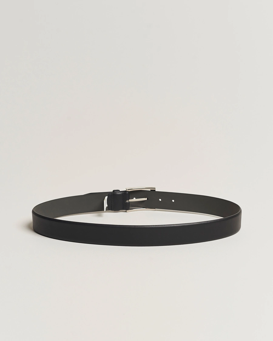 Heren | Leren riemen | BOSS BLACK | Barnabie Leather Belt 3,5 cm Black