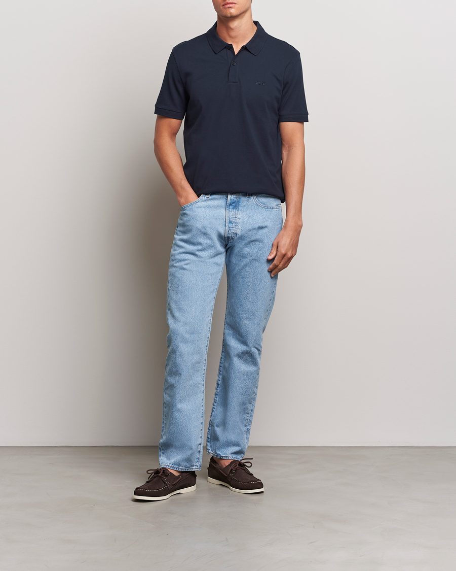 Heren | Polo's | BOSS BLACK | Pallas Polo Dark Blue