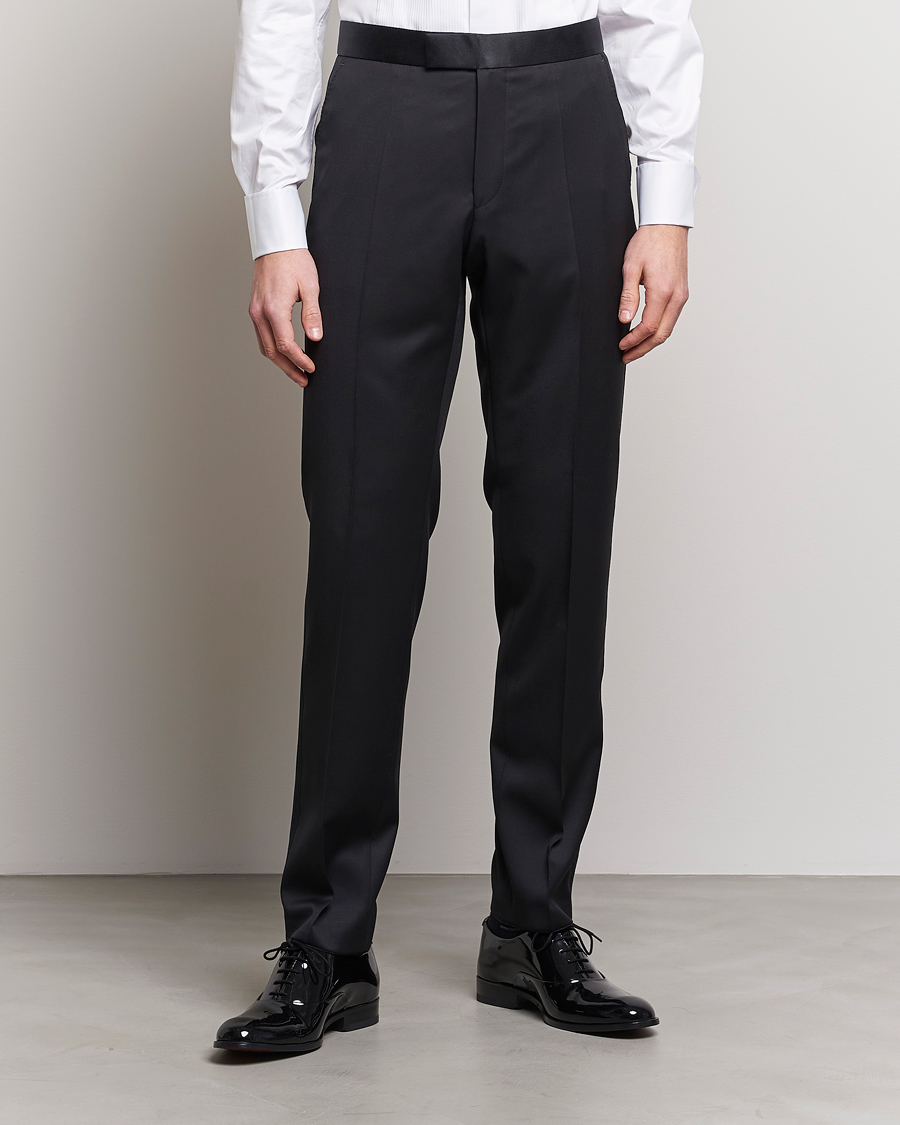 Heren | Smokingbroeken | BOSS BLACK | Lenon Tuxedo Trousers Black