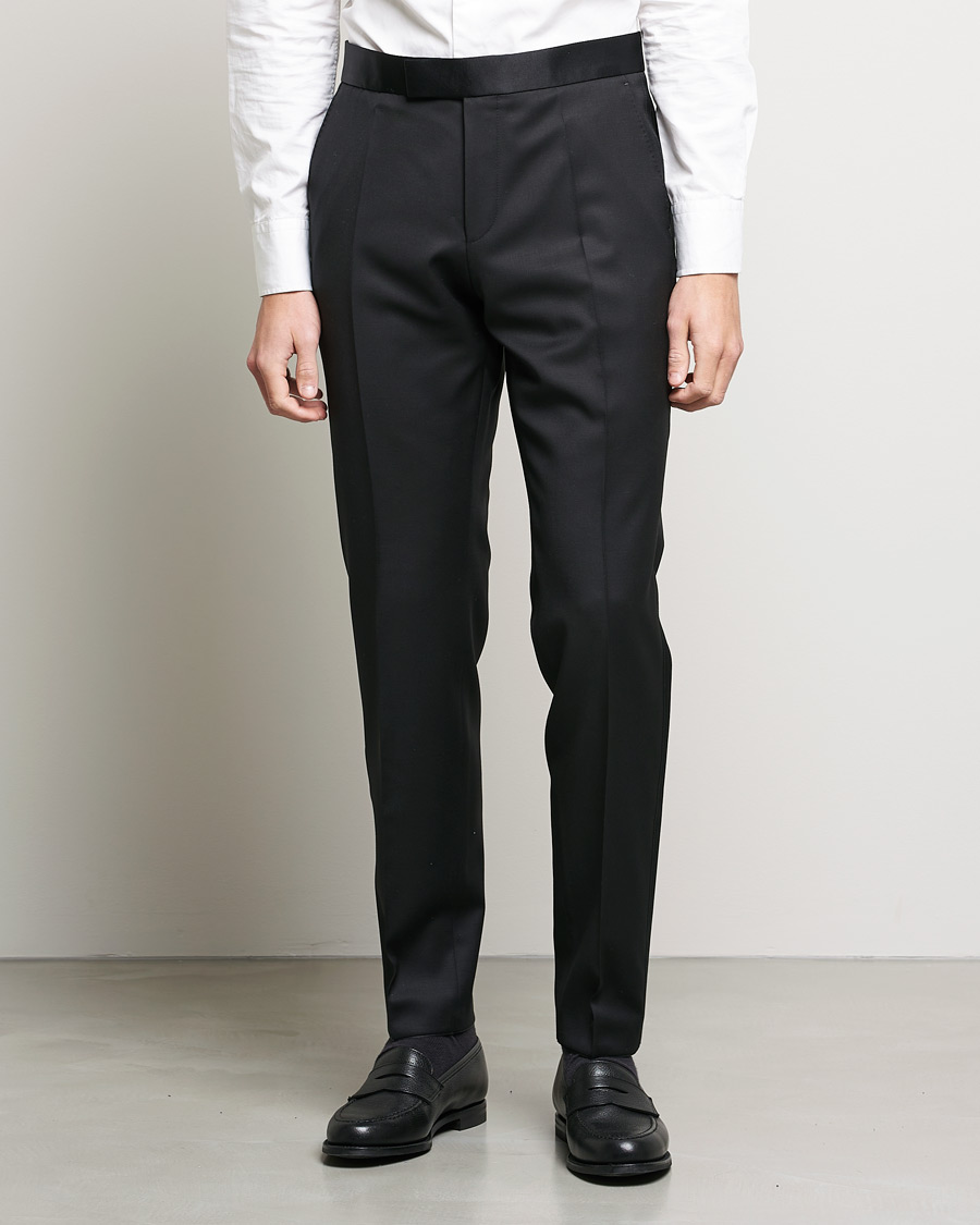 Heren | Broeken | BOSS BLACK | Genius Tuxedo Trousers Black