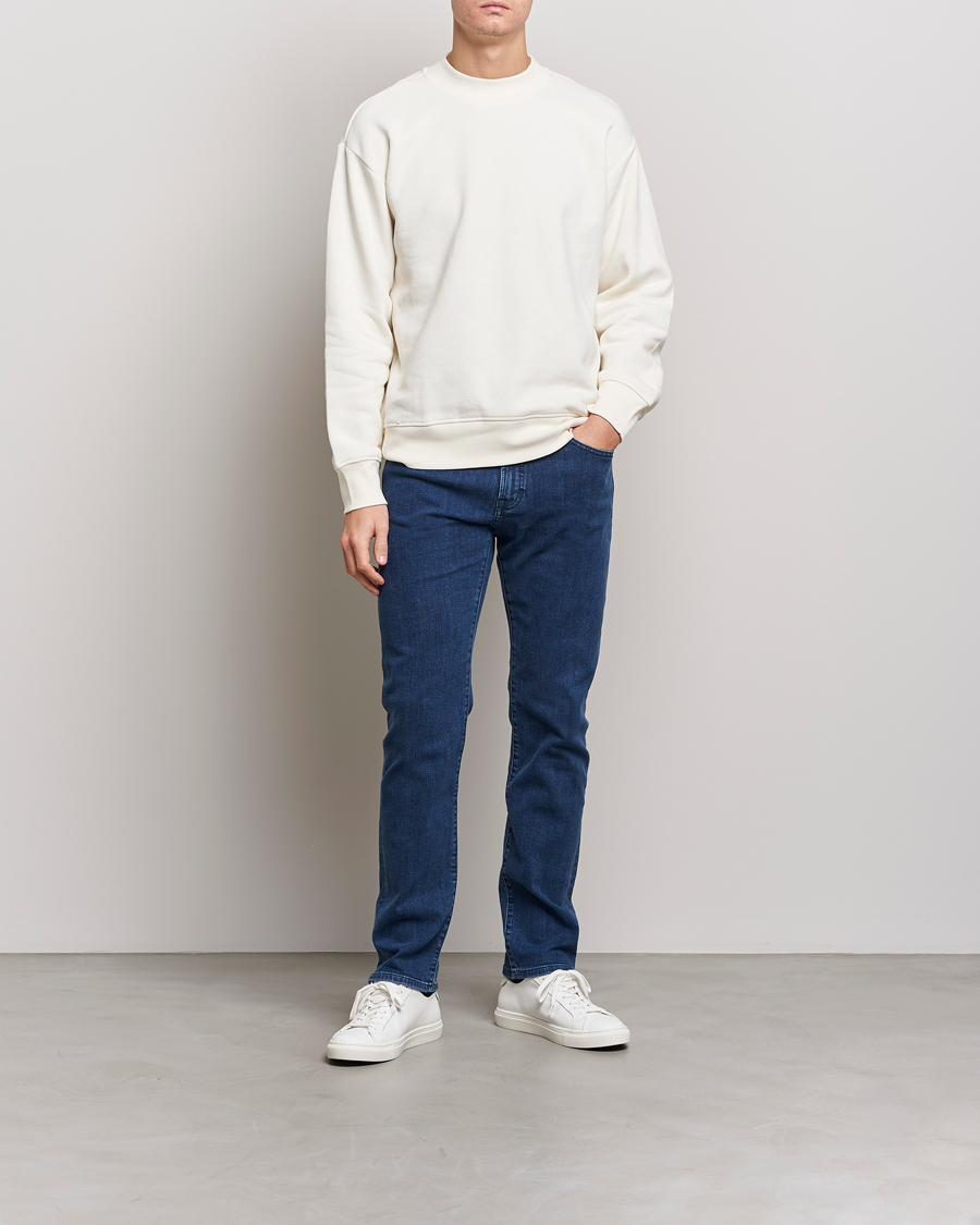 Heren | Jeans | BOSS ORANGE | Maine Regular Fit Super Stretch Jeans Lagoon Blue