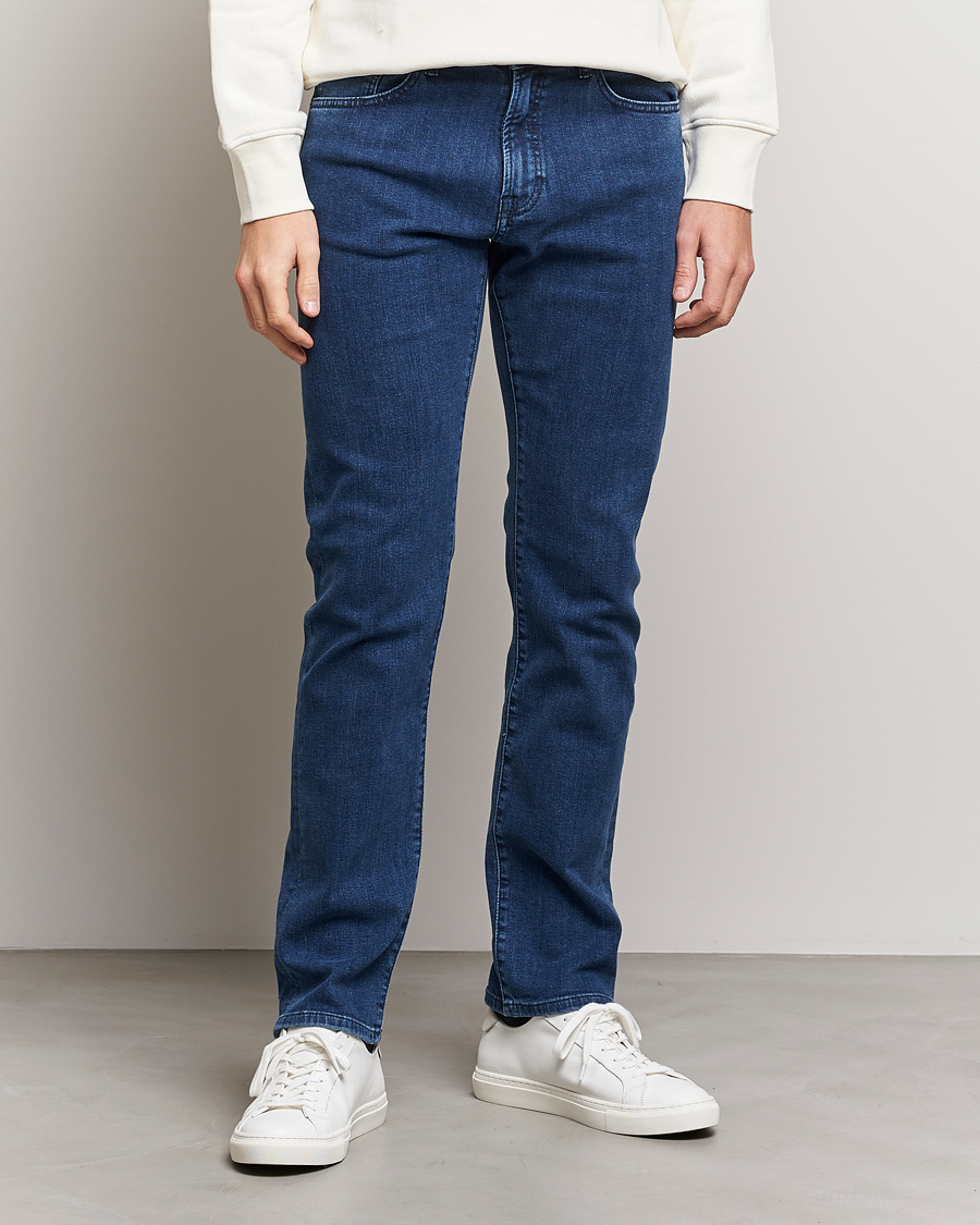 Heren | Straight leg | BOSS ORANGE | Maine Regular Fit Super Stretch Jeans Lagoon Blue