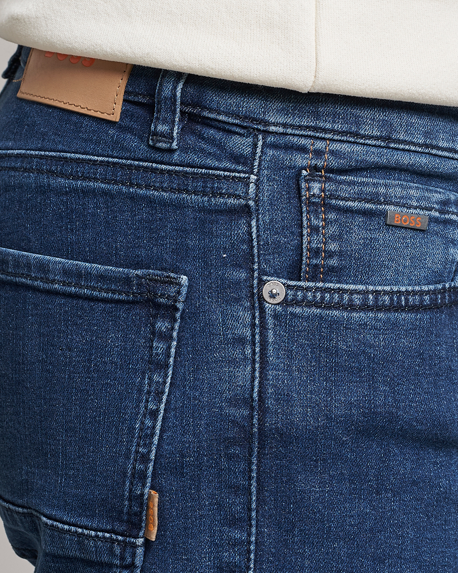 Heren | Jeans | BOSS ORANGE | Maine Regular Fit Super Stretch Jeans Lagoon Blue