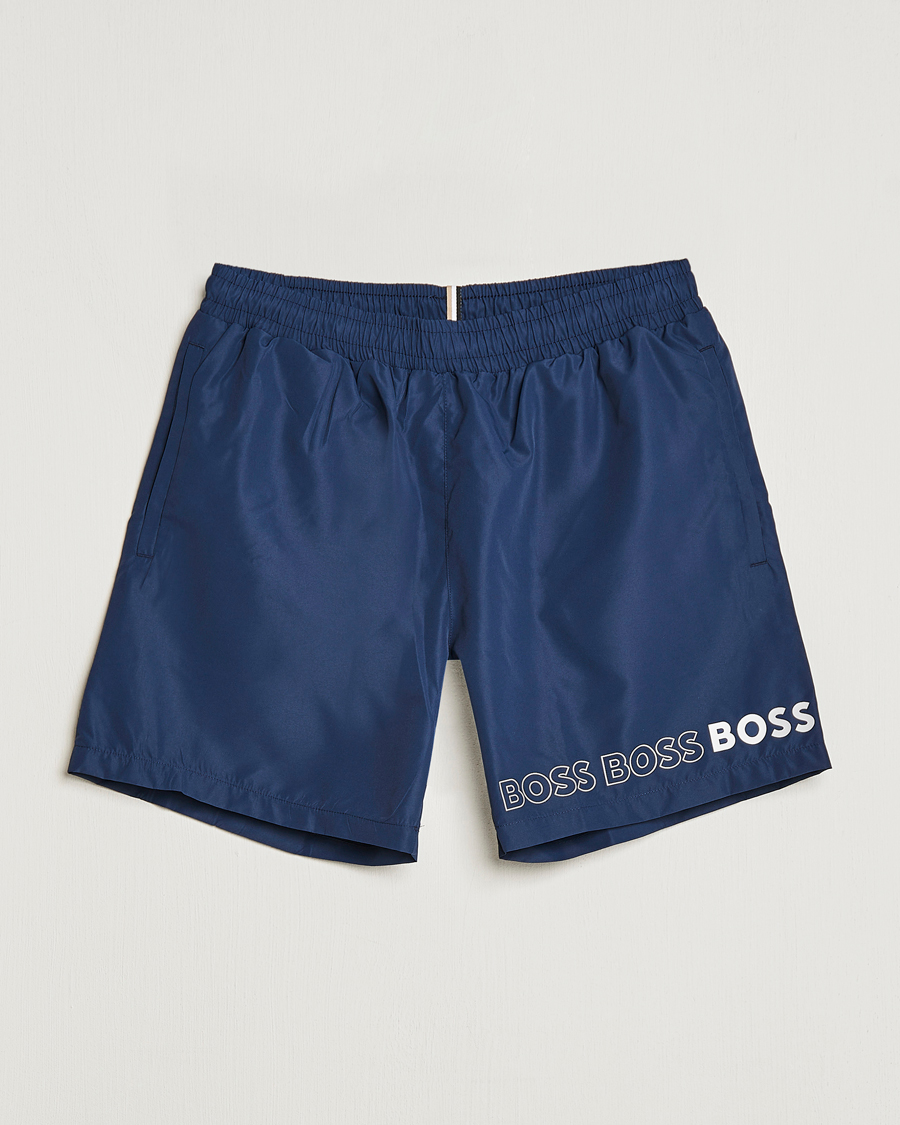 Heren | Zwembroek | BOSS BLACK | Dolphin Swimshorts Navy