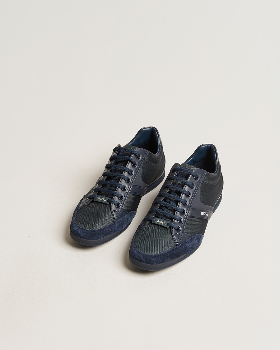 Heren | BOSS GREEN | BOSS GREEN | Saturn Low Sneaker Navy