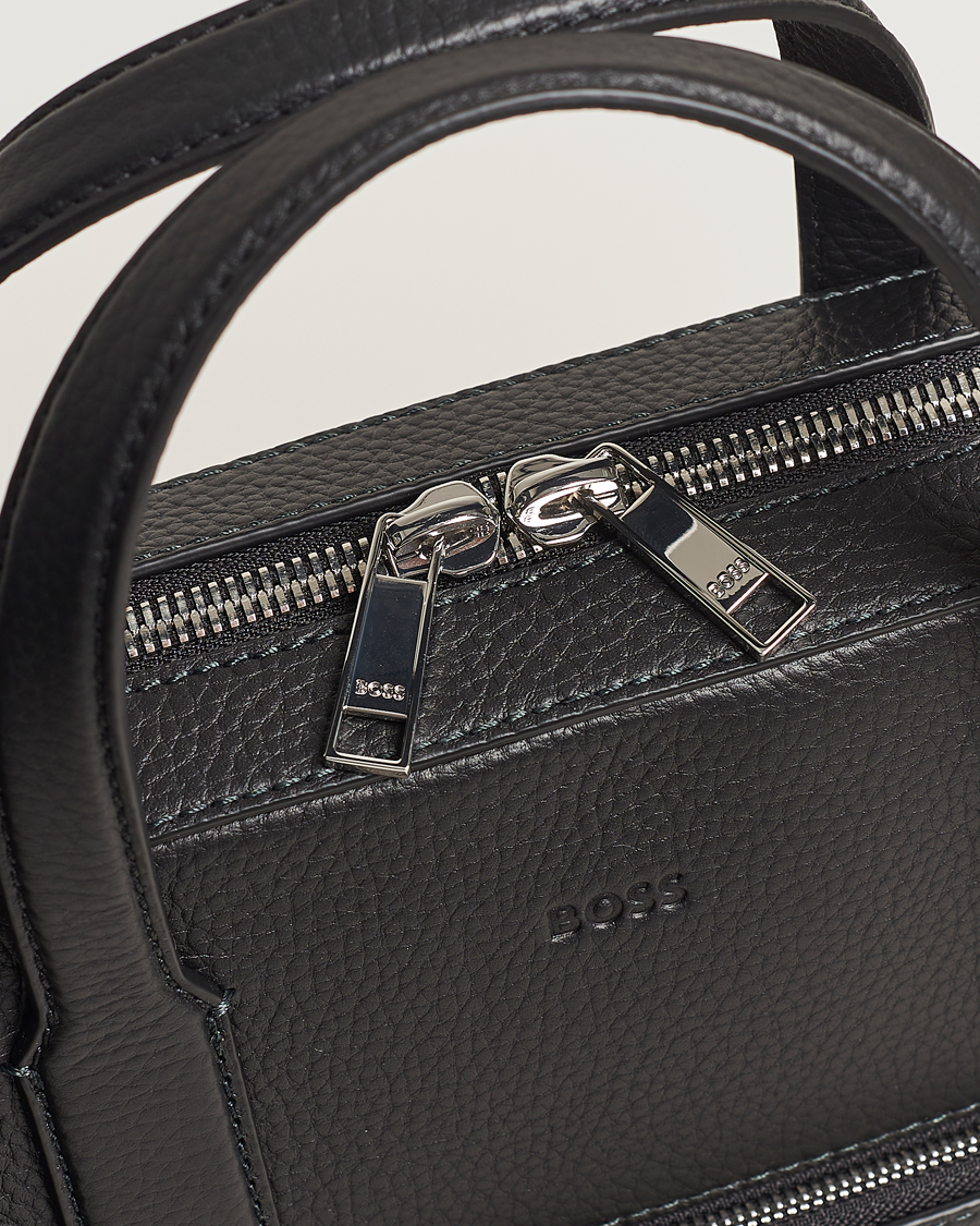 Heren | Tassen | BOSS BLACK | Crosstown Computer Leather Bag Black