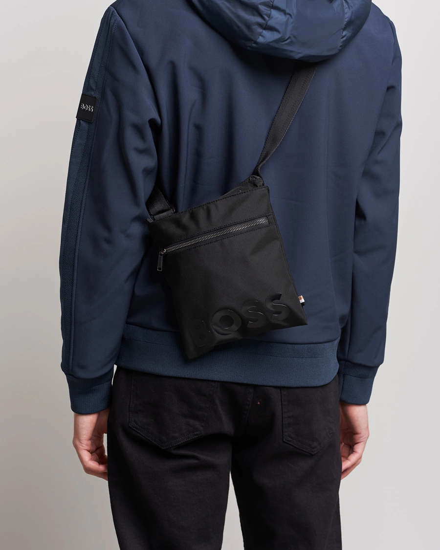 Men | Bags | BOSS BLACK | Catch Zip Shoulder Bag Black
