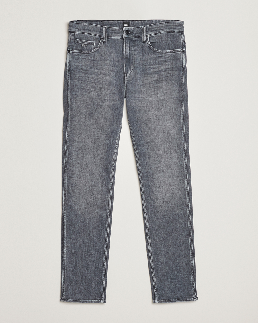 Heren | Jeans | BOSS BLACK | Delaware Slim Fit Stretch Jeans Medium Grey