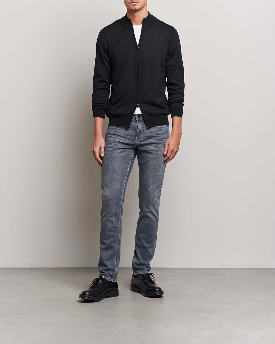 Heren | Jeans | BOSS BLACK | Delaware Slim Fit Stretch Jeans Medium Grey