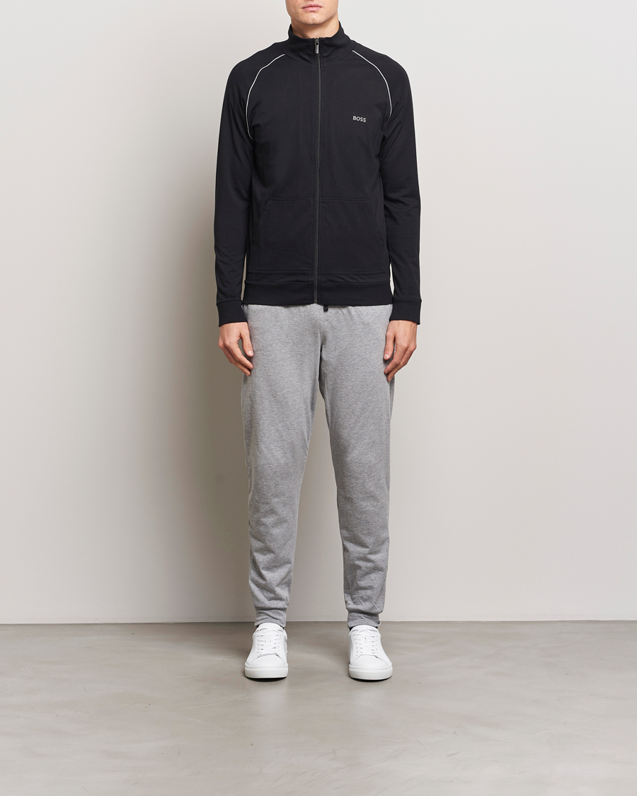 Heren | Truien | BOSS BLACK | Mix & Match Full Zip Jacket Black