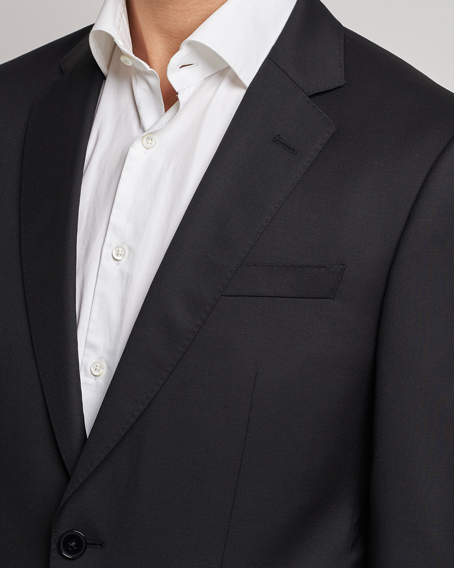 Heren | Blazers | BOSS BLACK | Huge Slim Fit Wool Blazer Black