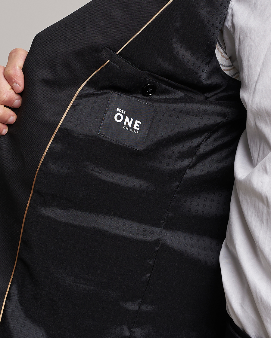 Heren | Blazers | BOSS BLACK | Huge Slim Fit Wool Blazer Black
