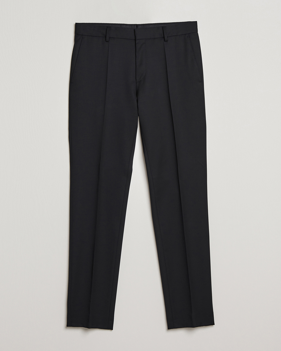 Heren |  | BOSS BLACK | Genius Slim Fit Wool Trousers Black