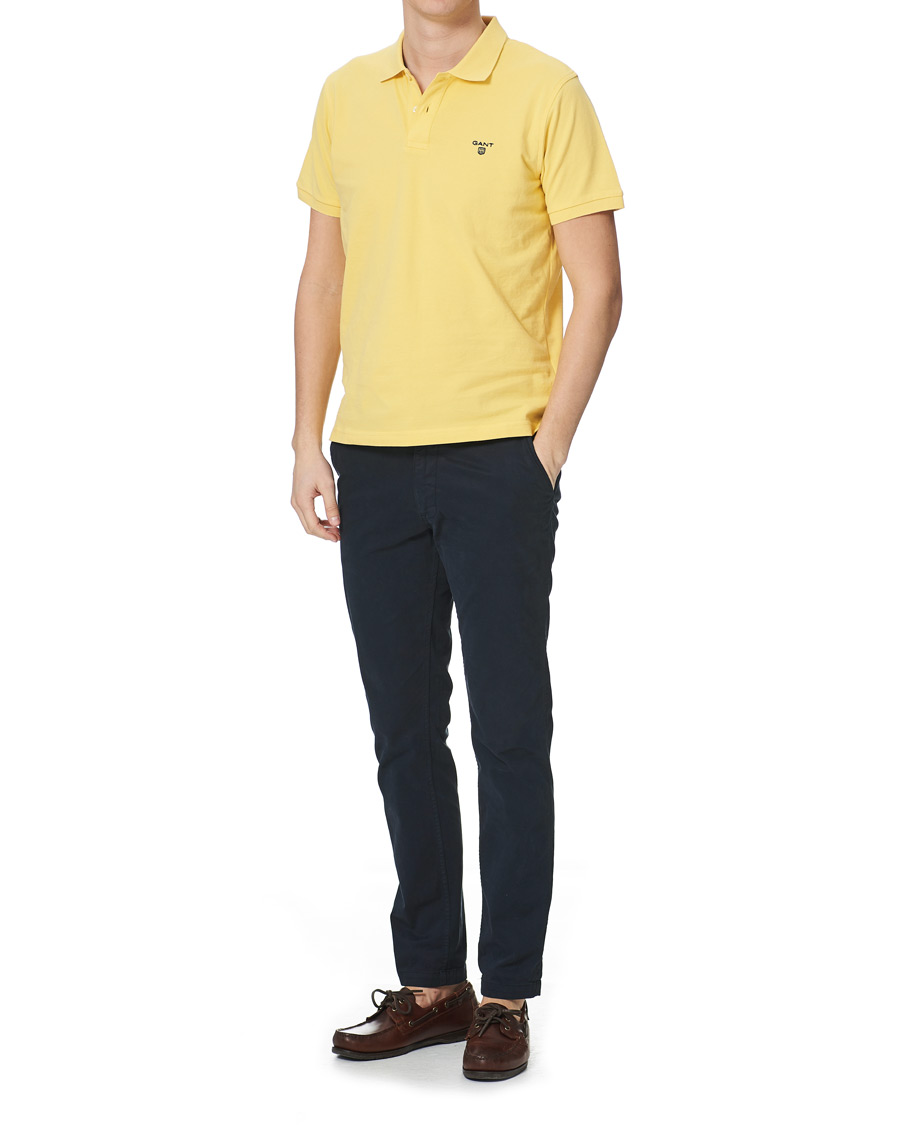 Heren | Polo's | GANT | The Summer Polo Banana Yellow