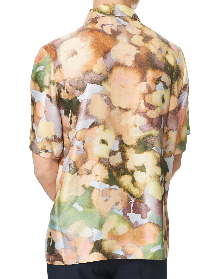 Heren | Overhemden | Nanushka | Twill Silk Camp Collar Shirt Watercolor