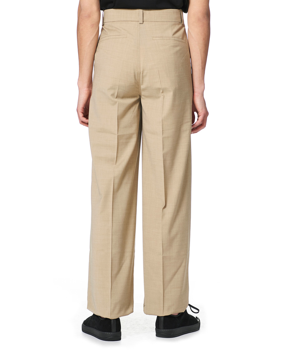 Heren | Broeken | Nanushka | Pleated Wool Trousers Sand