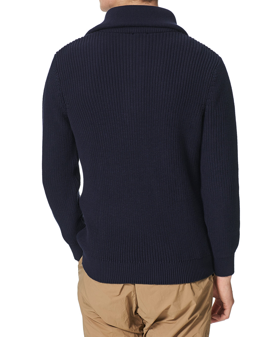 Heren | Truien | Armor-lux | Pull Camionneur Half Zip Sweater Navire