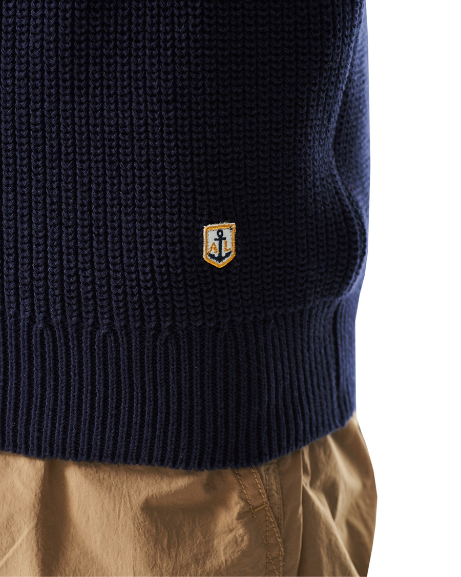 Heren | Truien | Armor-lux | Pull Camionneur Half Zip Sweater Navire
