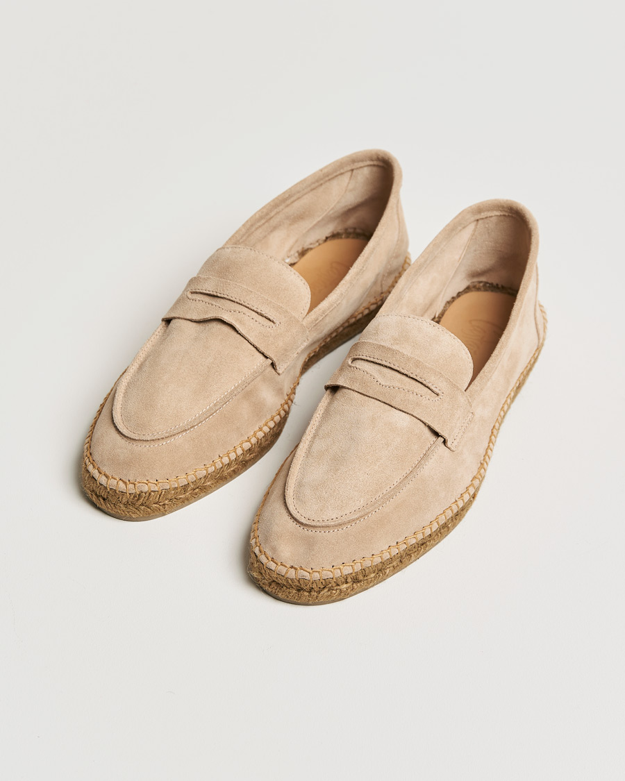 Heren | Castañer Nacho Casual Suede Loafers Sand | Castañer | Nacho Casual Suede Loafers Sand